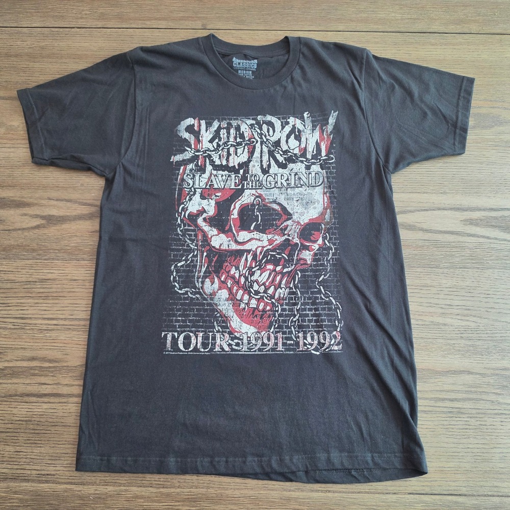 Skid Row Slave to the Grind Tour 1991-1992 Graphic T-Shirt Mens Medium Black